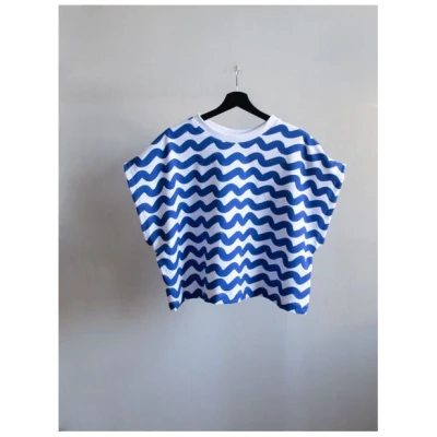 Ecostories Damen T-Shirt Welle