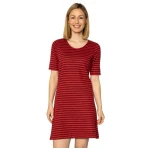 Elkline Damen Kleid Makemyday | Streifen Kurzarm Jerseykleid Sweatkleid