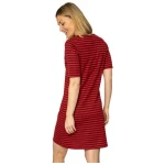Elkline Damen Kleid Makemyday | Streifen Kurzarm Jerseykleid Sweatkleid