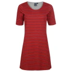Elkline Damen Kleid Makemyday | Streifen Kurzarm Jerseykleid Sweatkleid