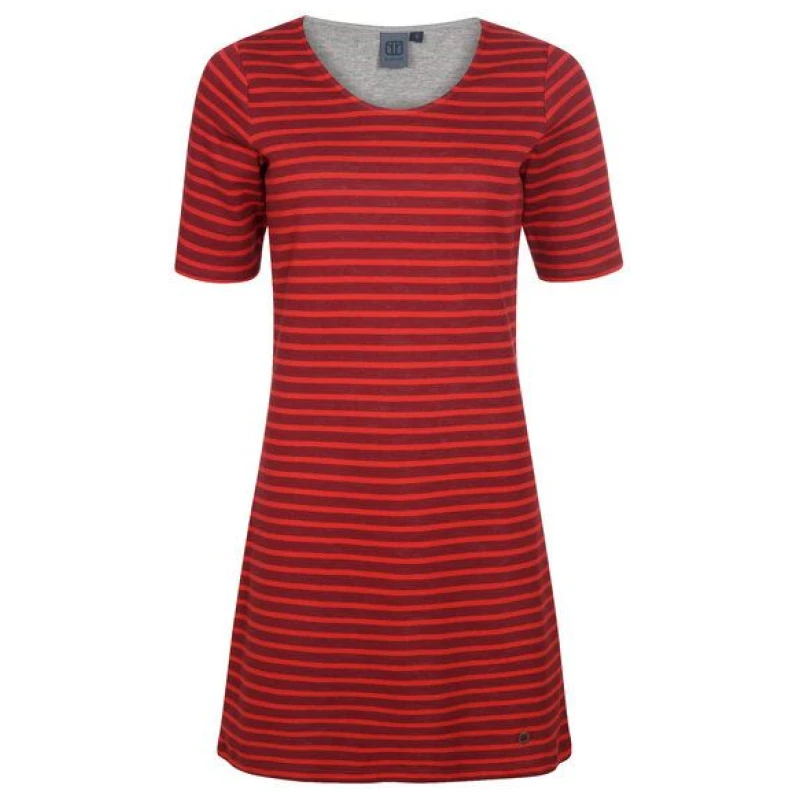 Elkline Damen Kleid Makemyday | Streifen Kurzarm Jerseykleid Sweatkleid