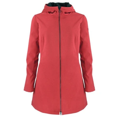 Elkline Damen Softshelljacke Skillssoft | Kapuzenmantel tailliert halblang | wasserabweisend windicht