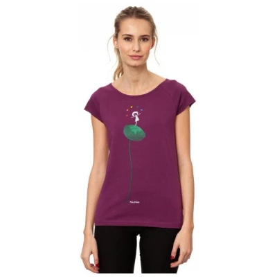 FellHerz Damen T-Shirt Rainbow Jongleuse berry Bio & Fair & Vegan