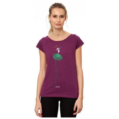 FellHerz Damen T-Shirt Rainbow Jongleuse berry Bio & Fair & Vegan