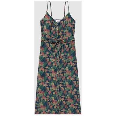 Flower Vichy Strap Dress