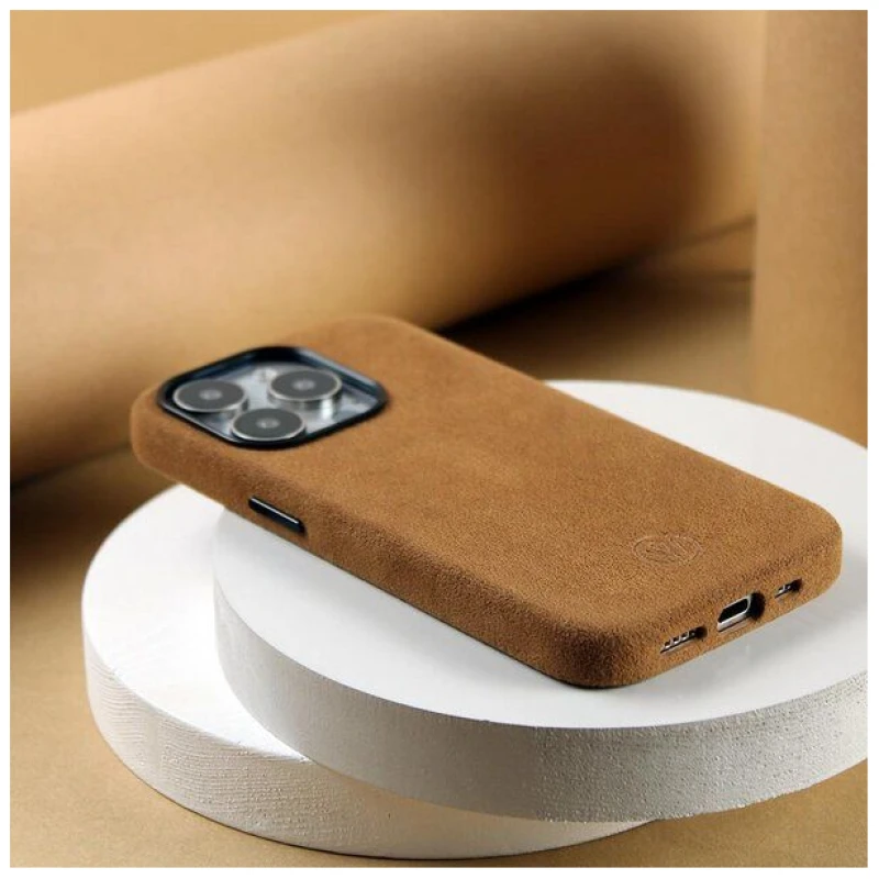GOOD WILHELM iPhone Pro Hülle JOSEPH aus italienischem Alcantara (vegan)