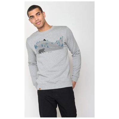 GREENBOMB Animal Bearland Wild - Bequemes Sweatshirt aus Bio-Baumwolle / hochwertiger Print / GOTS / Fair & Vegan