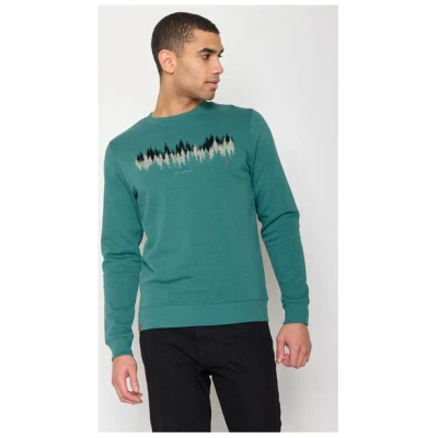 GREENBOMB Nature Forest Run Wild - Bequemes Sweatshirt aus Bio-Baumwolle / hochwertiger Print / GOTS / Fair & Vegan