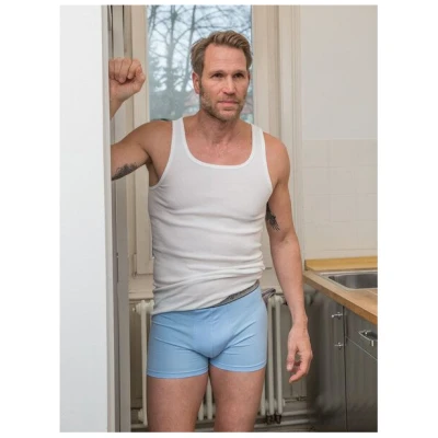 Haasis Bodywear Herren Unterhemd Feinripp Doppelpack