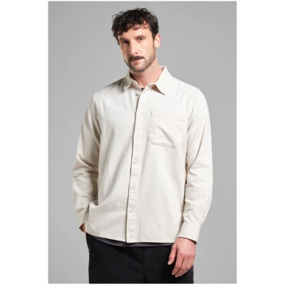 Hemd Rute Flannel Base Off White