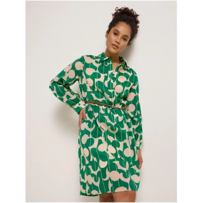Hemdblusenkleid Print Graphic Dots
