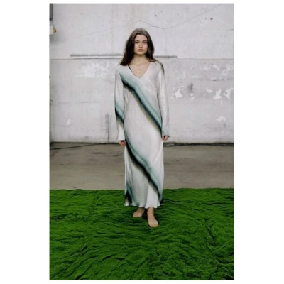 IVA RYCH Maxikleid aus bedruckter Viskose I Deadstock