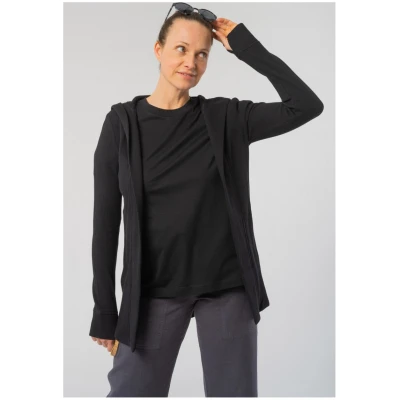 Ivy Cardigan aus TENCEL™ & Bio Baumwolle, Holzfaser