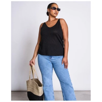 JAN N JUNE Top TRIANGLE LINEN