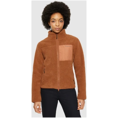 Jacke Teddy High Neck Orange