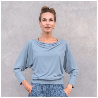 Jaya LONGSLEEVE ANGEL - Damen - Sweater für Yoga und Freizeit aus Viscose-Biobaumwoll-Mix