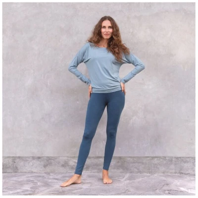 Jaya PIA - Damen - klassisch-minimalistische Longsleeve aus softem Tencel-Biobaumwol-Mix, locker geschnitten für Yoga und Freizeit