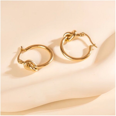 KNOTEN Creolen in 25mm von Elektropulli