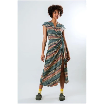 Kleid Calella Kimono Blau