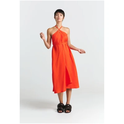 Kleid Multiposition Short Viscose Linen