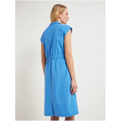 Kleid mit Schalkragen (GOTS)