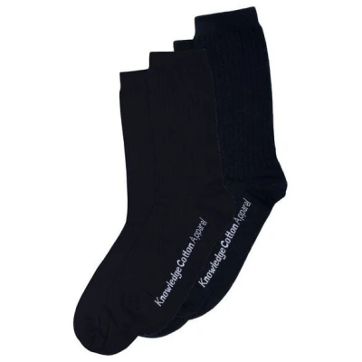 KnowledgeCotton Apparel 2-Pack Socken CLASSIC aus Bio-Baumwolle und recycelten Polyamiden