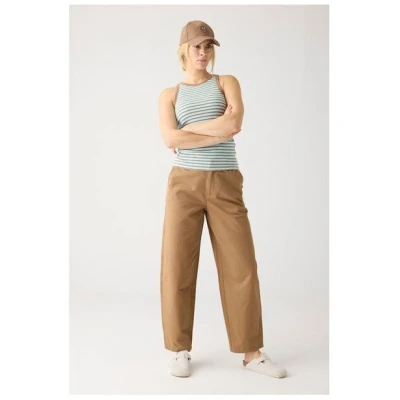 KnowledgeCotton Apparel CHLOE Barrel Mid-Rise Twill Chino - GOTS/Vegan
