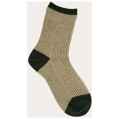 KnowledgeCotton Apparel Glitzer-Socken COLORBLOCK mit Bio-Baumwolle und recyceltem Material