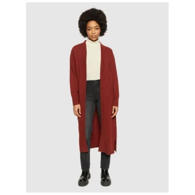 KnowledgeCotton Apparel Langer Cardigan aus Bio-Lammwolle