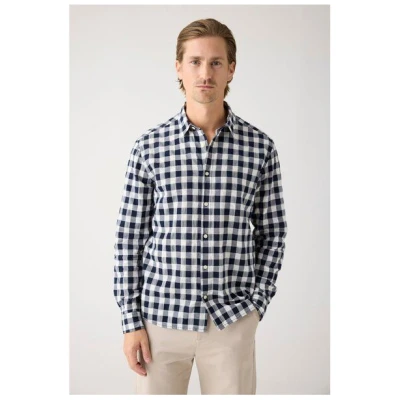 KnowledgeCotton Apparel Regular checked Hemd aus Bio-Baumwolle - GOTS/Vegan