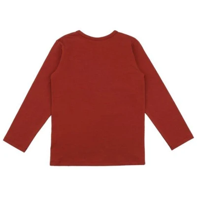 Langarmshirt Baby Bio-Baumwolle Rot - Walkiddy Castleland, nachhaltig & allergikerfreundlich, GOTS-zertifiziert, umweltfreundlich & stilvoll