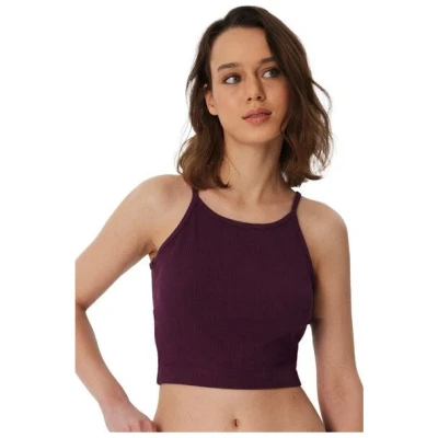 Leela Cotton Damen Ripp Crop Top Bio-Baumwolle