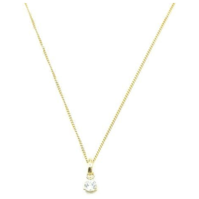 MUNICH JEWELS Kette Geburtsstein April Weißtopas