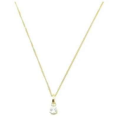 MUNICH JEWELS Kette Geburtsstein April Weißtopas