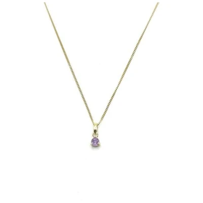 MUNICH JEWELS Kette Geburtsstein Februar Amethyst