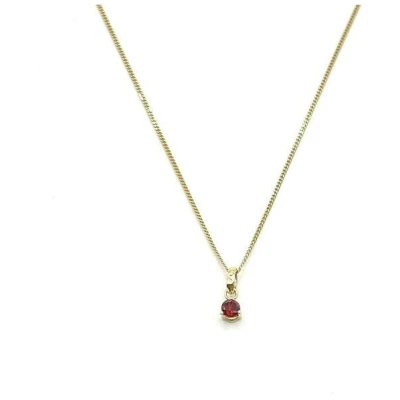MUNICH JEWELS Kette Geburtsstein Juli Rubin