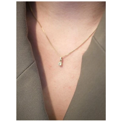 MUNICH JEWELS Kette Geburtsstein März Aquamarin