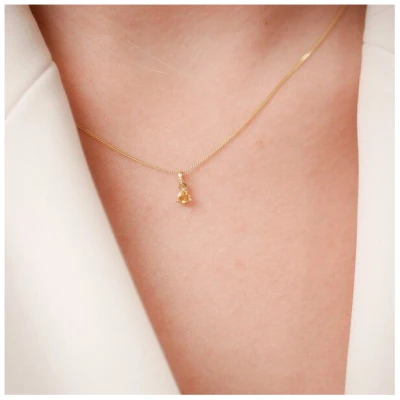 MUNICH JEWELS Kette Geburtsstein November Citrin
