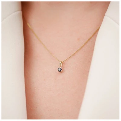 MUNICH JEWELS Kette Geburtsstein September Saphir