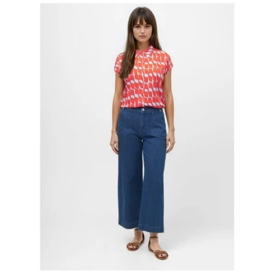 Mademoiselle YéYé Jeans Hose mit weitem Bein aus Bio-Baumwolle