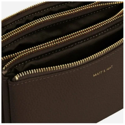 Matt & Nat Vegane Umhängetasche - 100% recycled outerbody - Triplet - Purity Collection