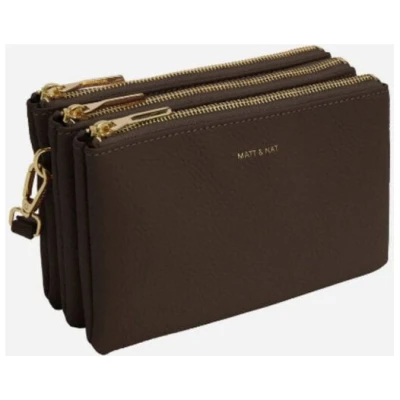 Matt & Nat Vegane Umhängetasche - 100% recycled outerbody - Triplet - Purity Collection