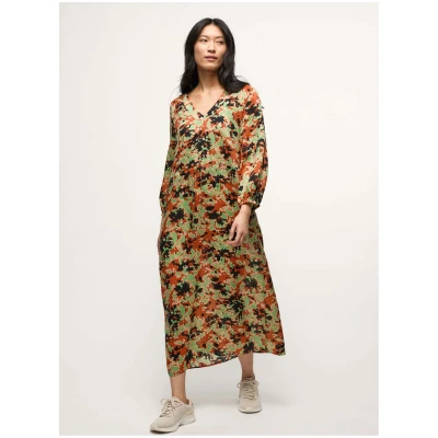 Maxikleid Print Powerful Bloom