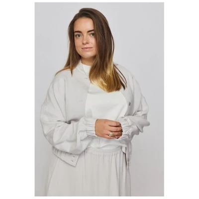 NINA REIN Blouson Jacke aus Lyocell in Grau