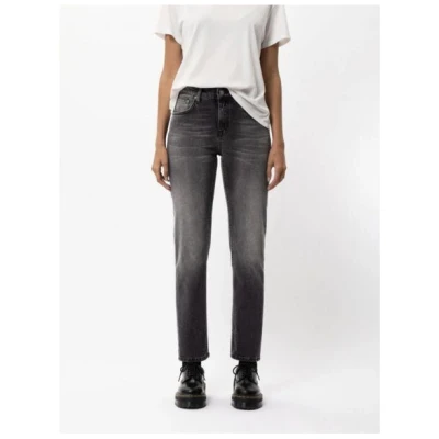 Nudie Jeans Damen Jeans - Straight Sally - aus einem Baumwolle/Elasthan Mix