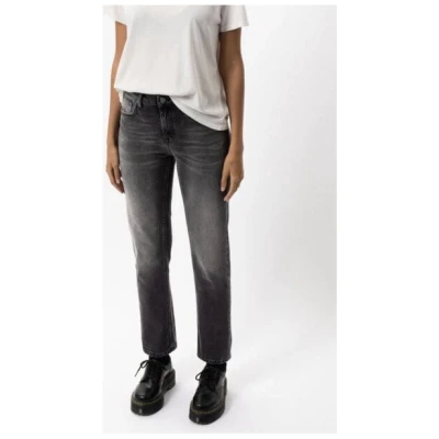 Nudie Jeans Damen Jeans - Straight Sally - aus einem Baumwolle/Elasthan Mix