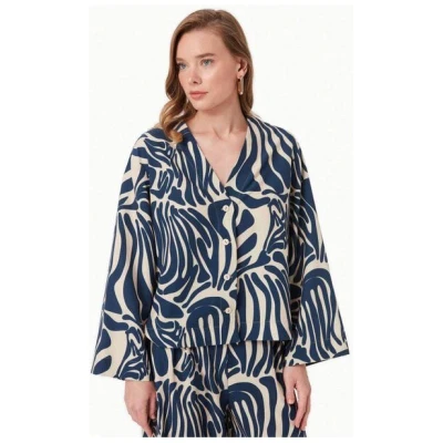 ORGANICATION Bluse aus LENZING ECOVERO mit Muster