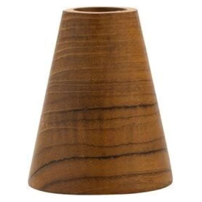 Originalhome Kerzenständer aus recyceltem Teakholz, Triangle, M