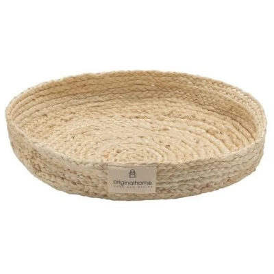 Originalhome Natürlicher Teller aus Jute, handgefertigt (30 cm)
