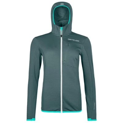 Ortovox - Women's Fleece Light Grid Hooded Jacket - Fleecejacke Gr XS blau